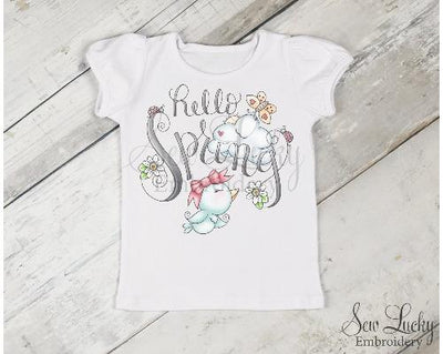 Hello Spring Girls Shirt