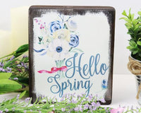 Hello Spring Sign - Sew Lucky Embroidery