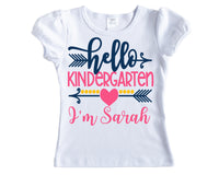Hello Back to School Personalized Shirt - Sew Lucky Embroidery
