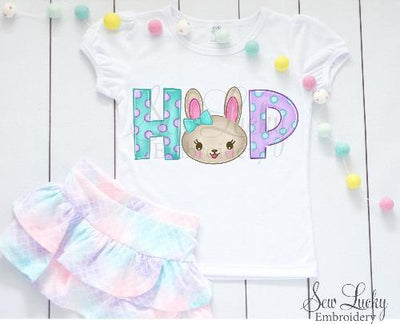 Hop Girl Easter Bunny Shirt