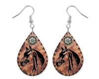 Horse Head Earrings - Sew Lucky Embroidery