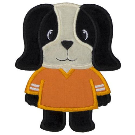 Hound Dog Football Patch - Sew Lucky Embroidery