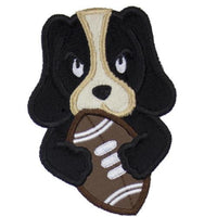 Hound Dog Football Patch - Sew Lucky Embroidery