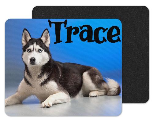 Husky Dog Custom Personalized Mouse Pad - Sew Lucky Embroidery