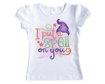 I Put a Spell on you Girls Halloween Shirt