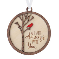 I Am Always With You Christmas Memorial Ornament - Sew Lucky Embroidery
