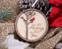 I Am Always With You Christmas Memorial Ornament - Sew Lucky Embroidery