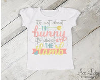 It's All About the Lamb Girls Easter Shirt - Sew Lucky Embroidery