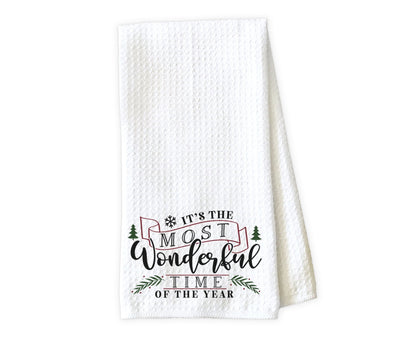 It’s the Most Wonderful Time of the Year Waffle Weave Microfiber Kitchen Towel