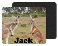 Kangaroos Custom Personalized Mouse Pad - Sew Lucky Embroidery