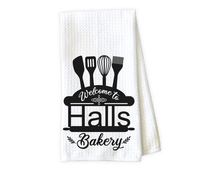 Kitchen Bakery Personalized Waffle Weave Microfiber Kitchen Towel