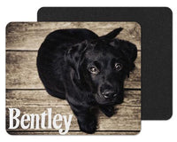 Lab Puppy Custom Personalized Mouse Pad - Sew Lucky Embroidery
