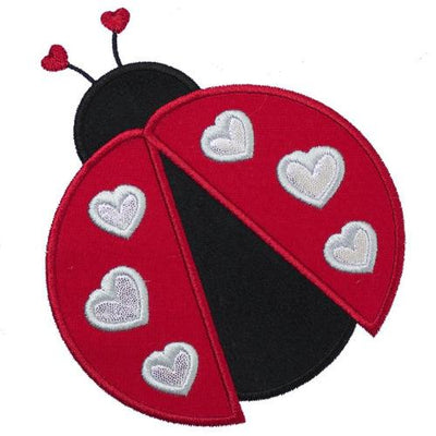 Ladybug Sew or Iron on Embroidered Patch