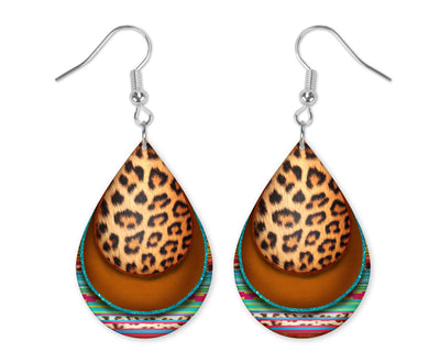 Leopard and Stripes Earrings