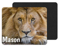 Lion Face Close-up Personalized Mouse Pad - Sew Lucky Embroidery