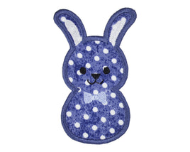 Little Blue Easter Bunny Patch - Sew Lucky Embroidery