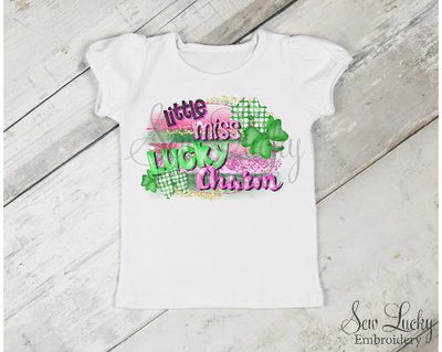 Little Miss Lucky Charm Girls Shirt