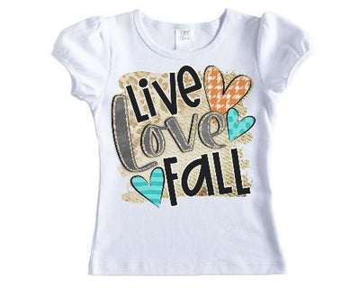 Live Love Fall Girls Shirt