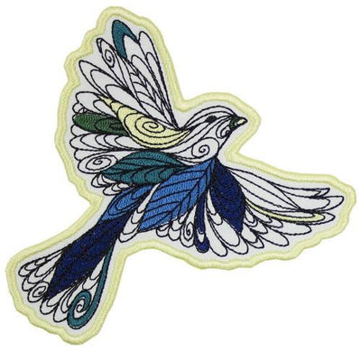 Lofty Nature Bird Sew or Iron on Embroidered Patch