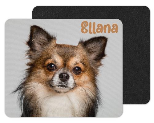 Long Haired Chihuahua Face Custom Personalized Mouse Pad - Sew Lucky Embroidery