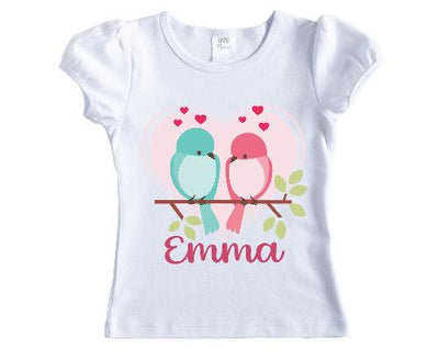 Love Birds Girls Personalized Shirt
