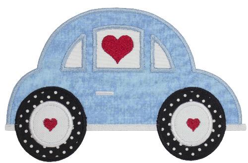 Love Bug Car Patch - Sew Lucky Embroidery