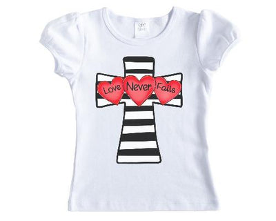 Love Never Fails Girls Shirt