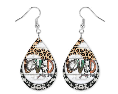Loved John 3:16 Earrings
