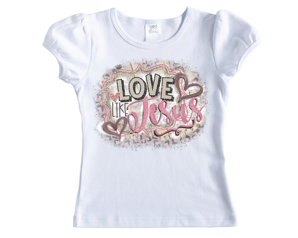 Love Like Jesus Shirt - Sew Lucky Embroidery