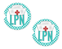 LPN Sandstone Car Coasters - Sew Lucky Embroidery