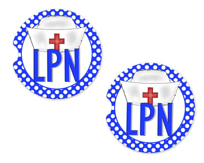 LPN Sandstone Car Coasters (Set of Two)