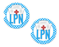 LPN Sandstone Car Coasters - Sew Lucky Embroidery