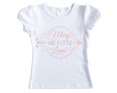 Mary had a Little Lamb Nursery Rhyme Shirt