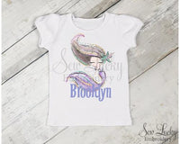 Mermaid Girls Personalized Shirt - Sew Lucky Embroidery