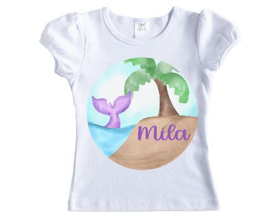 Mermaid Tail Circle Personalized Shirt