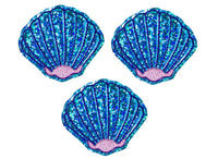 Mermaid Sea Shell Uncut Felties (set of 3) - Sew Lucky Embroidery