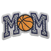MOM Basketball Patch - Sew Lucky Embroidery