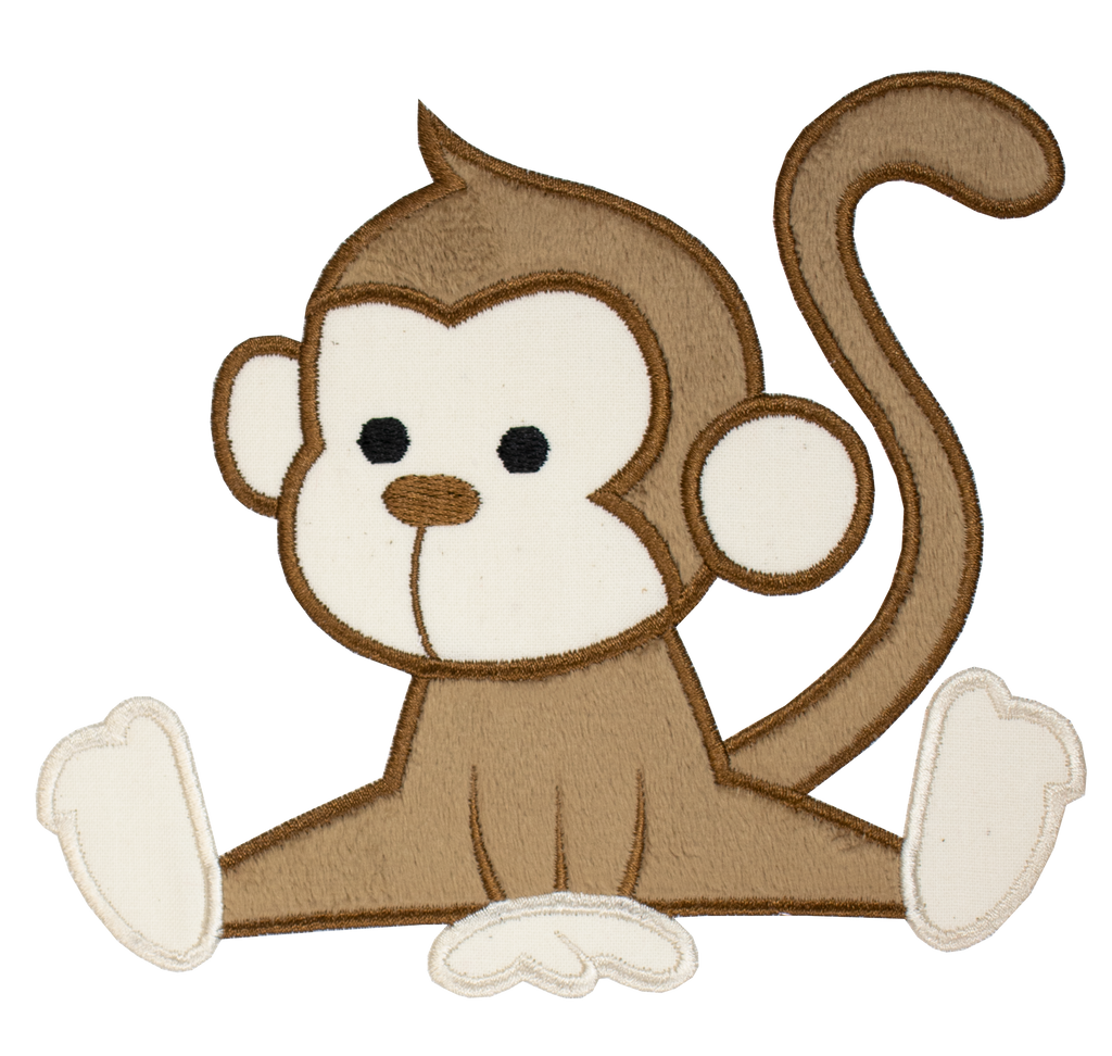 Baby Monkey Patch - Sew Lucky Embroidery