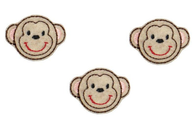 Monkey Uncut Felties (set of 3)