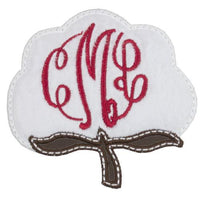 Monogrammed Cotton Patch - Sew Lucky Embroidery