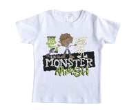 Monster Mash Halloween Shirt - Sew Lucky Embroidery