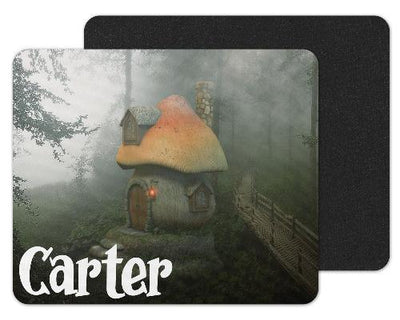 Mushroom House Custom Personalized Mouse Pad