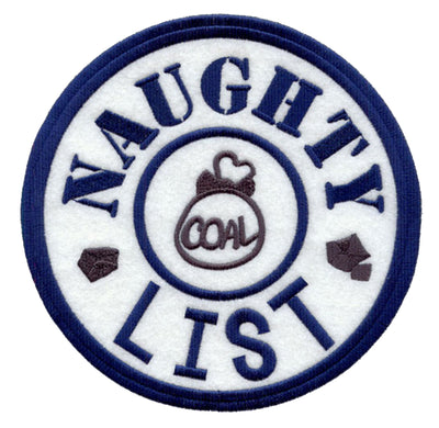 Naughty List Sew or Iron on Patch
