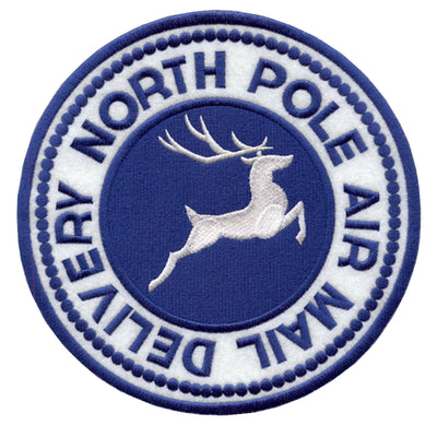 North Pole Delivery Sew or Iron on Embroidered Patch