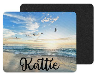 Oceans and Seagulls Custom Personalized Mouse Pad