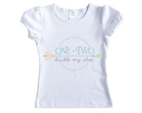One Two Buckle My Shoe Nursery Rhyme Shirt - Sew Lucky Embroidery
