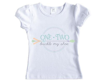 One Two Buckle My Shoe Nursery Rhyme Shirt