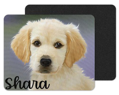 Painted Lab Puppy Custom Personalized Mouse Pad