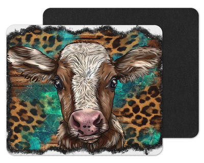 Painted Baby Calf Mouse Pad