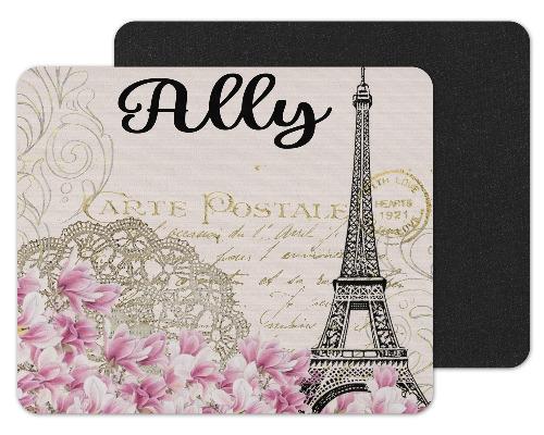 Paris Custom Personalized Mouse Pad - Sew Lucky Embroidery